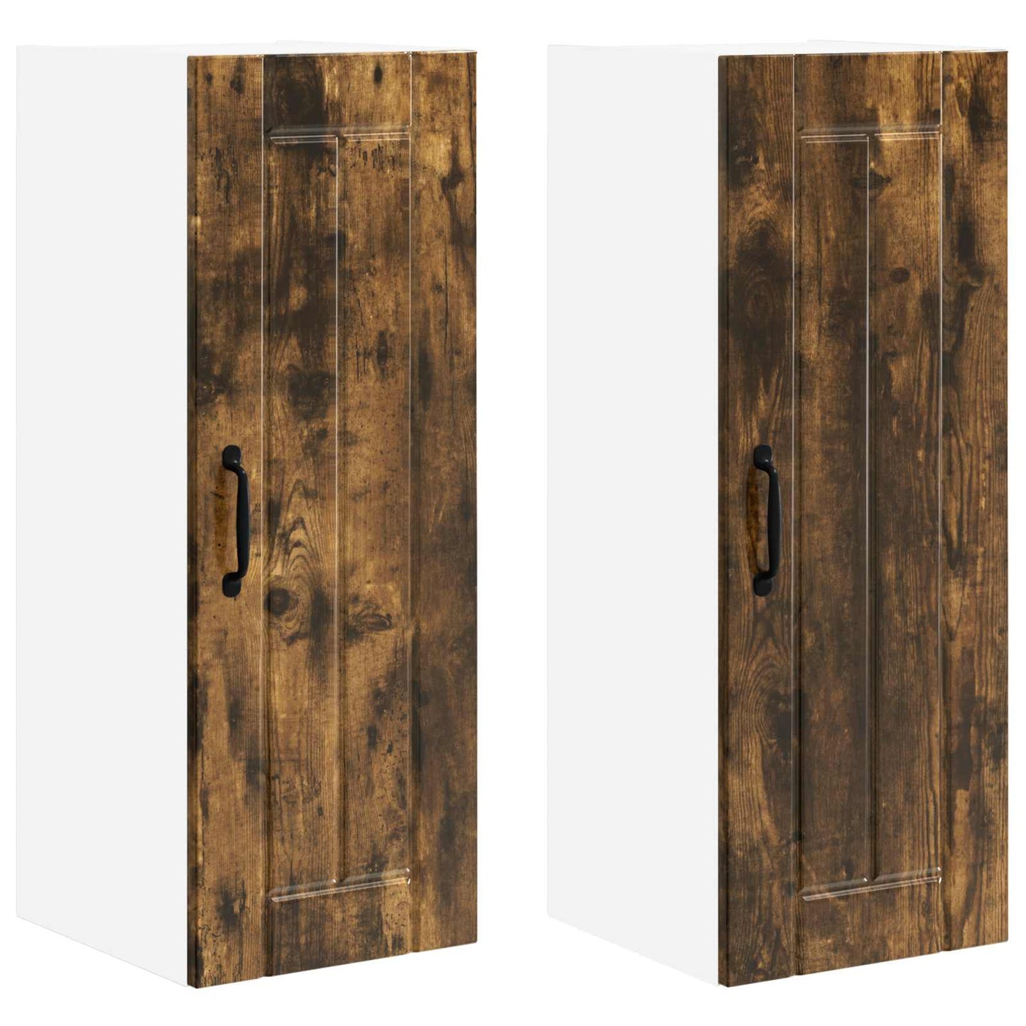 Wall Cabinet LUCCA 2 pcs Smoked Oak 30 x 31 x 80 cm