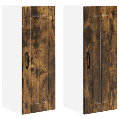 Wall Cabinet LUCCA 2 pcs Smoked Oak 30 x 31 x 80 cm
