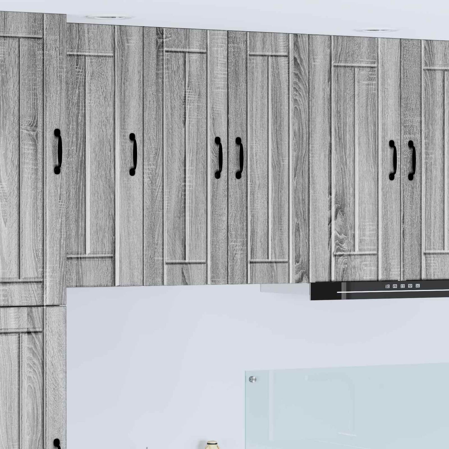 Wall Cabinet LUCCA 2 pcs Grey Sonoma 30 x 31 x 80 cm