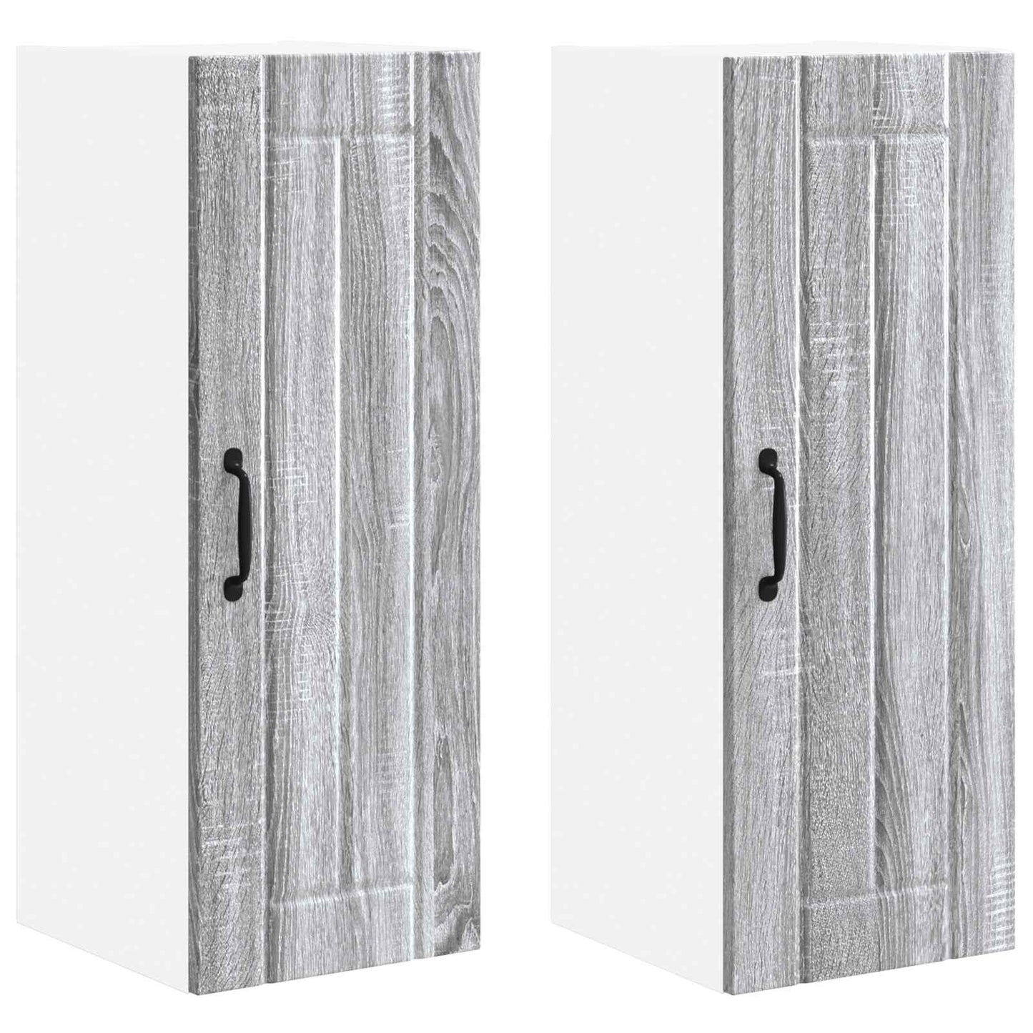 Wall Cabinet LUCCA 2 pcs Grey Sonoma 30 x 31 x 80 cm