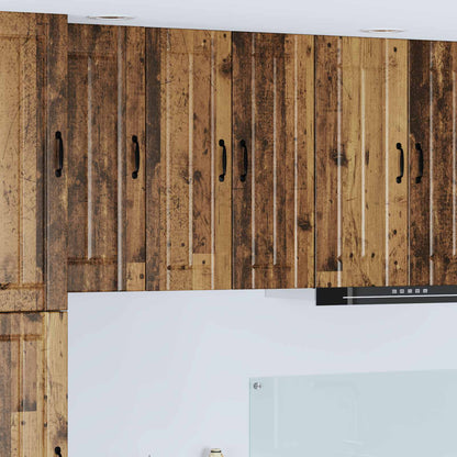 Wall Cabinet LUCCA 2 pcs Old Wood 30 x 31 x 80 cm