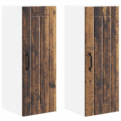 Wall Cabinet LUCCA 2 pcs Old Wood 30 x 31 x 80 cm