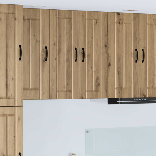 Wall Cabinet LUCCA 2 pcs Artisan Oak Engineered Wood