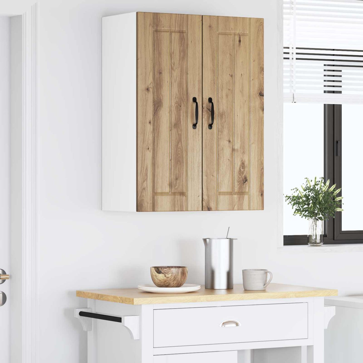 Wall Cabinet LUCCA 2 pcs Artisan Oak 30 x 31 x 80 cm