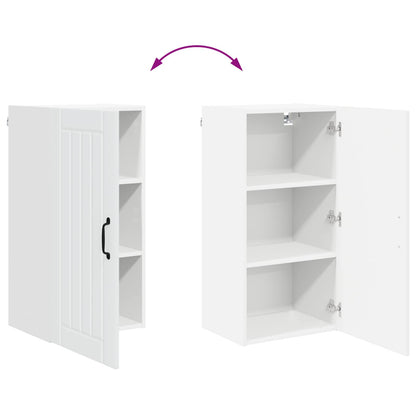 Wall Cabinet LUCCA White 40 x 31 x 80 cm Engineered Wood