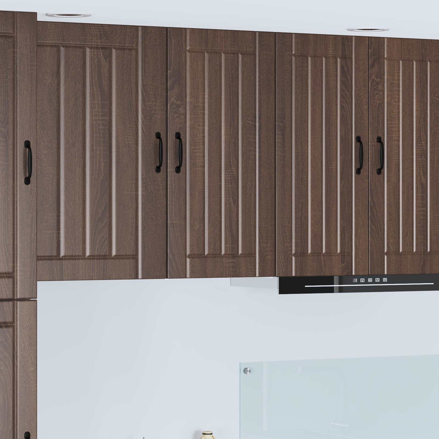 Wall Cabinet LUCCA Brown Oak 40 x 31 x 80 cm Engineered Wood