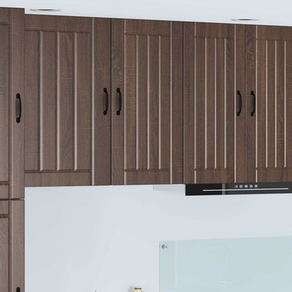 Wall Cabinet LUCCA Brown Oak 40 x 31 x 80 cm Engineered Wood