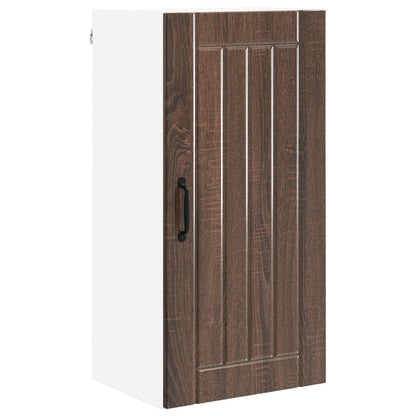 Wall Cabinet LUCCA Brown Oak 40 x 31 x 80 cm Engineered Wood