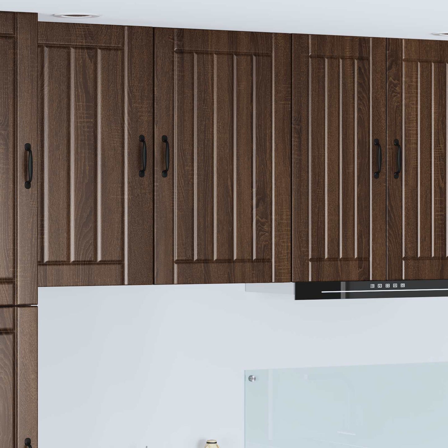 Wall Cabinet LUCCA Brown Oak 50 x 31 x 80 cm Engineered Wood