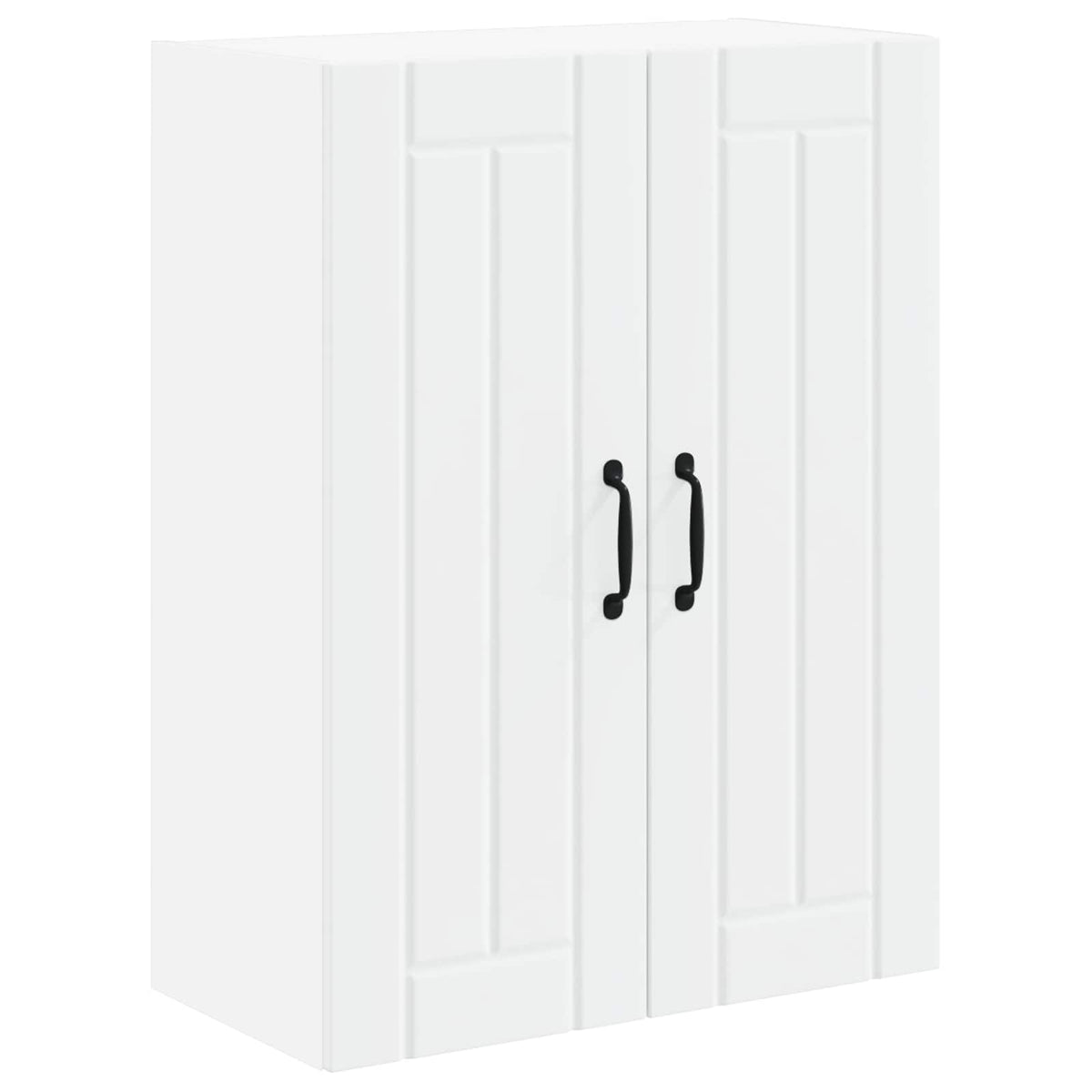 Wall Glass Cabinet LUCCA White 60 x 31 x 80 cm Engineered Wood