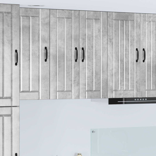 Wall Glass Cabinet LUCCA Concrete Grey 60 x 31 x 80 cm