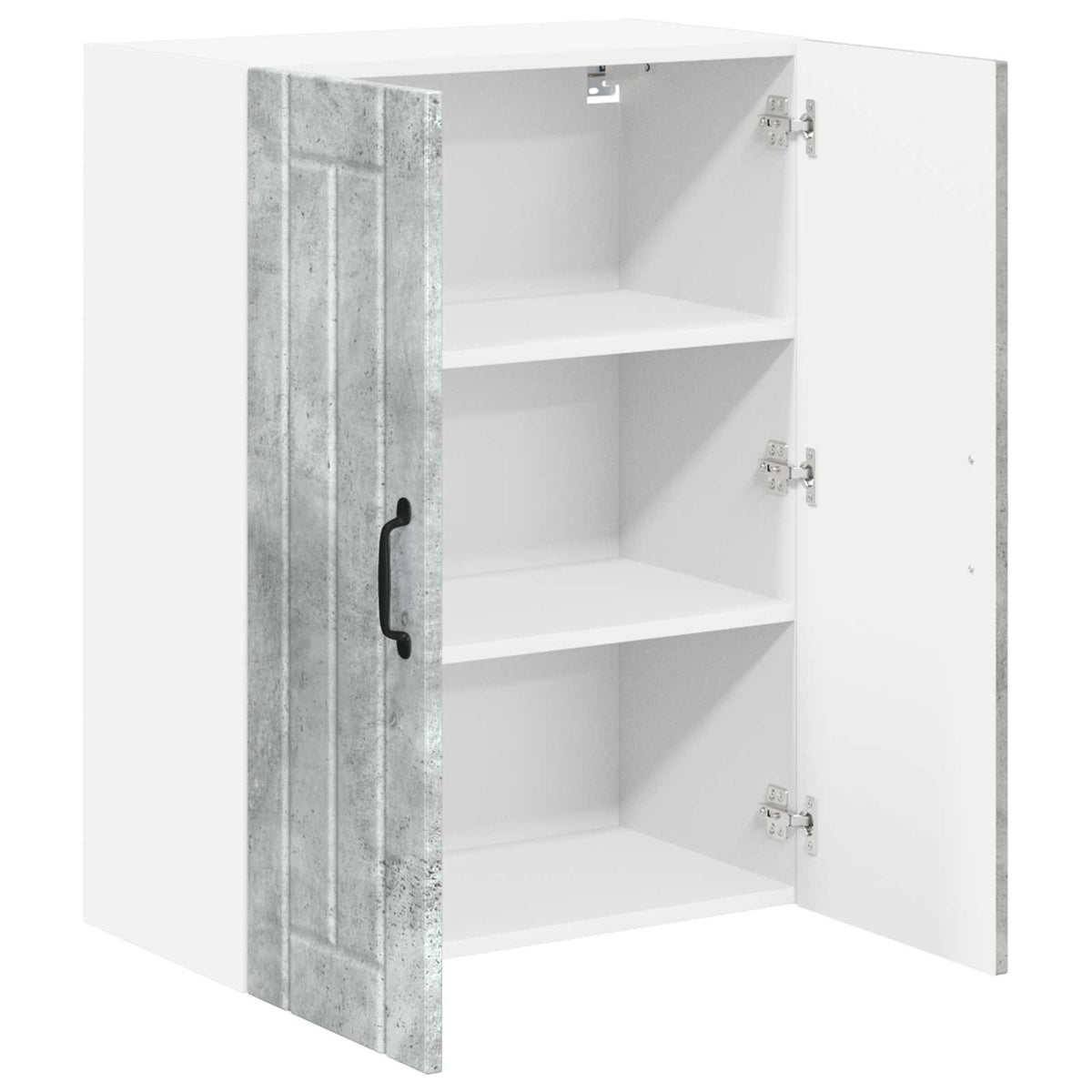Wall Glass Cabinet LUCCA Concrete Grey 60 x 31 x 80 cm