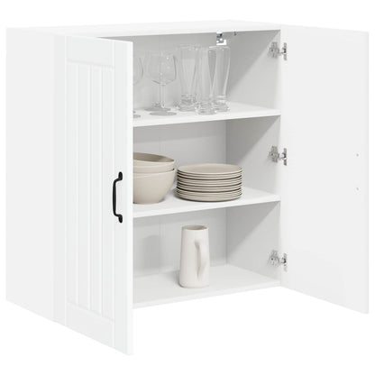 Wall Cabinet LUCCA White 80 x 31 x 80 cm Engineered Wood