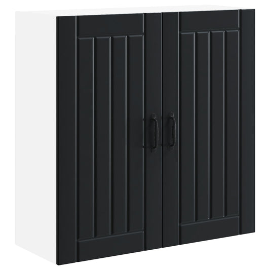 Wall Cabinet LUCCA Black 80 x 31 x 80 cm Engineered Wood