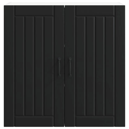 Wall Cabinet LUCCA Black 80 x 31 x 80 cm Engineered Wood