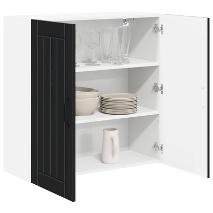 Wall Cabinet LUCCA Black 80 x 31 x 80 cm Engineered Wood