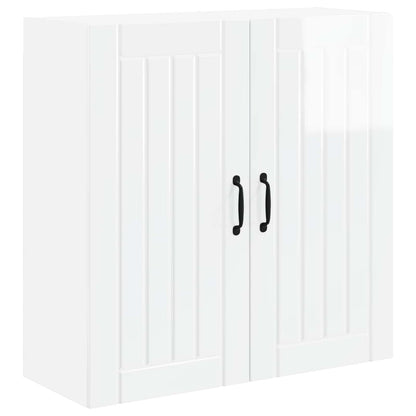 Wall Cabinet LUCCA High Gloss White 80 x 31 x 80 cm