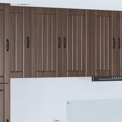 Wall Cabinet LUCCA Brown Oak 80 x 31 x 80 cm Engineered Wood