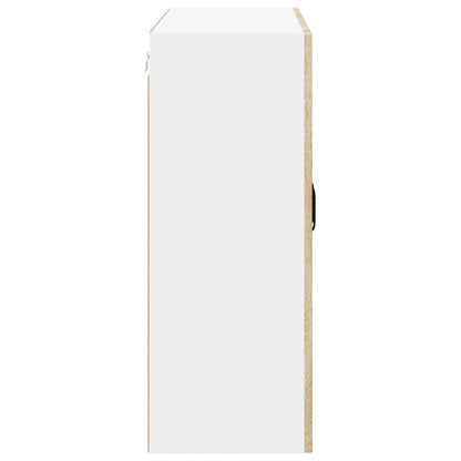 Wall Glass Cabinet LUCCA Sonoma Oak 80 x 31 x 80 cm