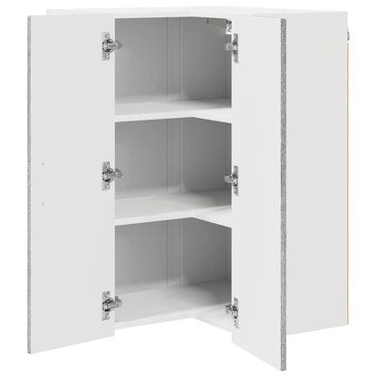 Wall Corner Cabinet LUCCA Grey Sonoma 57 x 57 x 80 cm