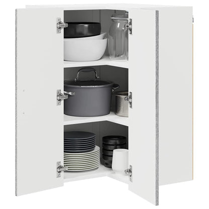 Wall Corner Cabinet LUCCA Grey Sonoma 57 x 57 x 80 cm