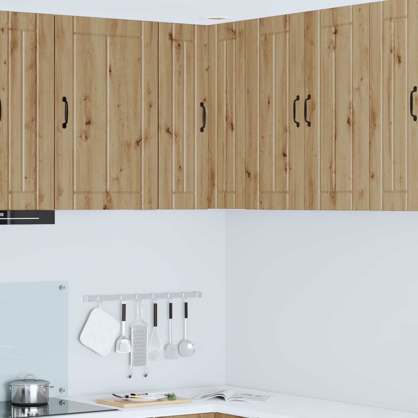 Wall Corner Cabinet LUCCA Artisan Oak 57 x 57 x 80 cm