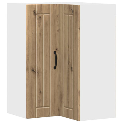 Wall Corner Cabinet LUCCA Artisan Oak 57 x 57 x 80 cm