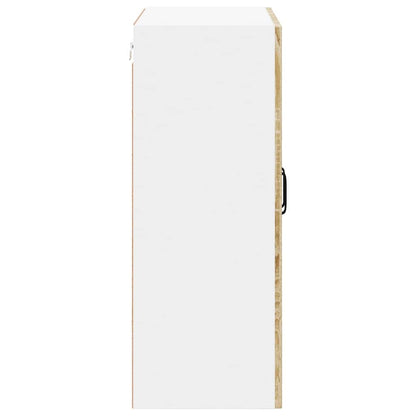 Wall Glass Cabinet LUCCA Sonoma Oak 60 x 31 x 80 cm