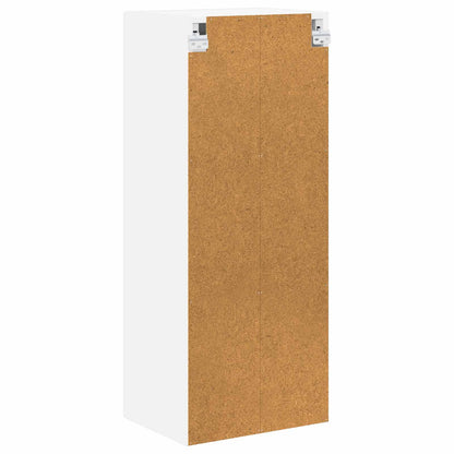 Wall Glass Cabinet LUCCA High Gloss White 40 x 31 x 100 cm