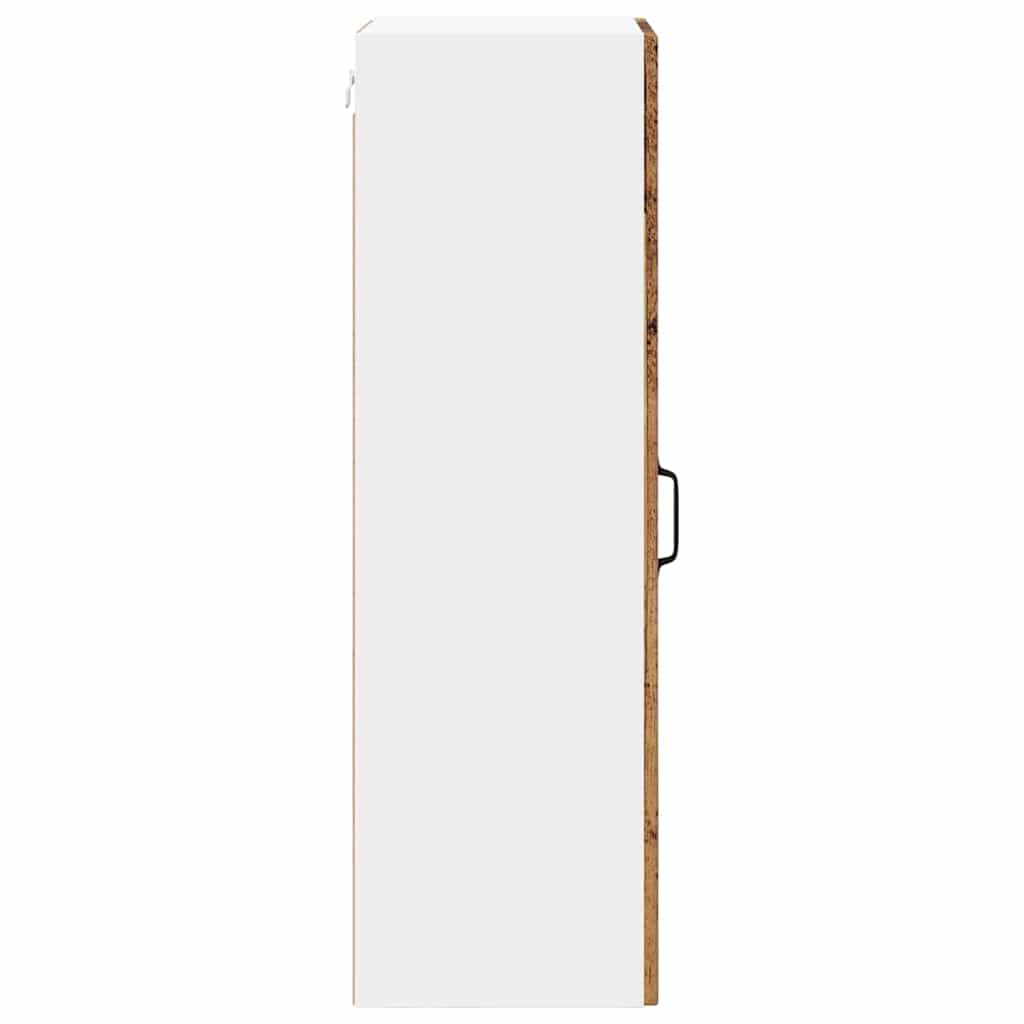 Wall Glass Cabinet LUCCA Old Wood 40 x 31 x 100 cm