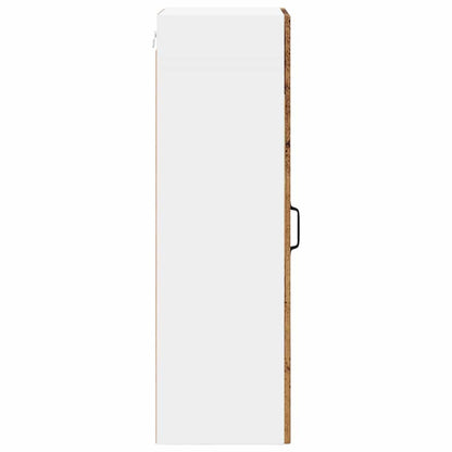 Wall Glass Cabinet LUCCA Old Wood 40 x 31 x 100 cm