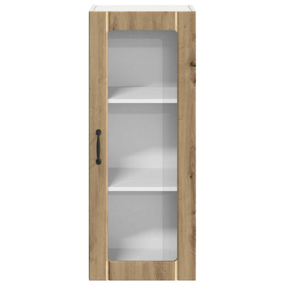 Wall Glass Cabinet LUCCA Artisan Oak 40 x 31 x 100 cm