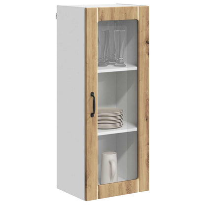 Wall Glass Cabinet LUCCA Artisan Oak 40 x 31 x 100 cm