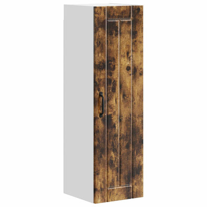 Wall Cabinet LUCCA Smoked Oak 30 x 31 x 100 cm Engineered Wood