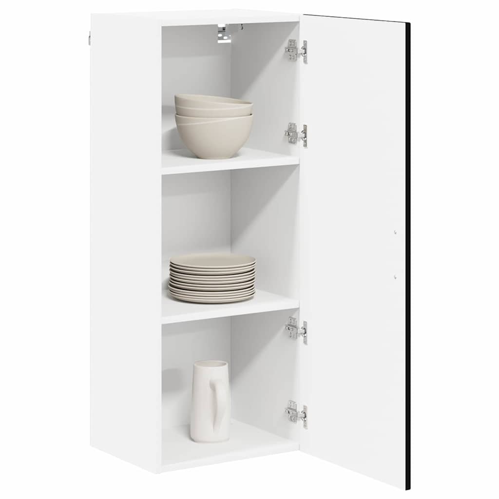 Wall Cabinet LUCCA Black 40 x 31 x 100 cm Engineered Wood