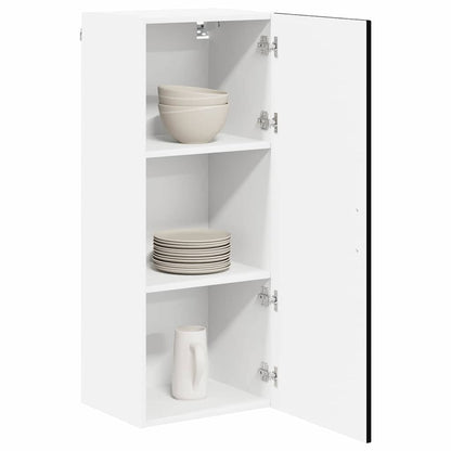 Wall Cabinet LUCCA Black 40 x 31 x 100 cm Engineered Wood