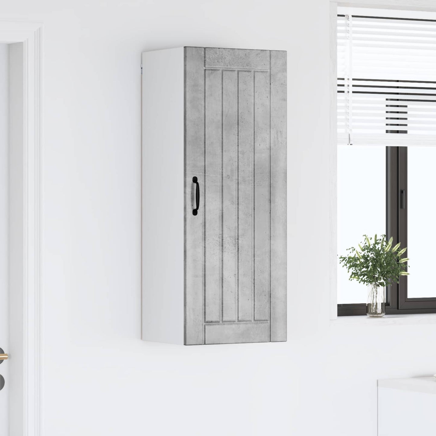Wall Cabinet LUCCA Concrete Grey 40 x 31 x 100 cm