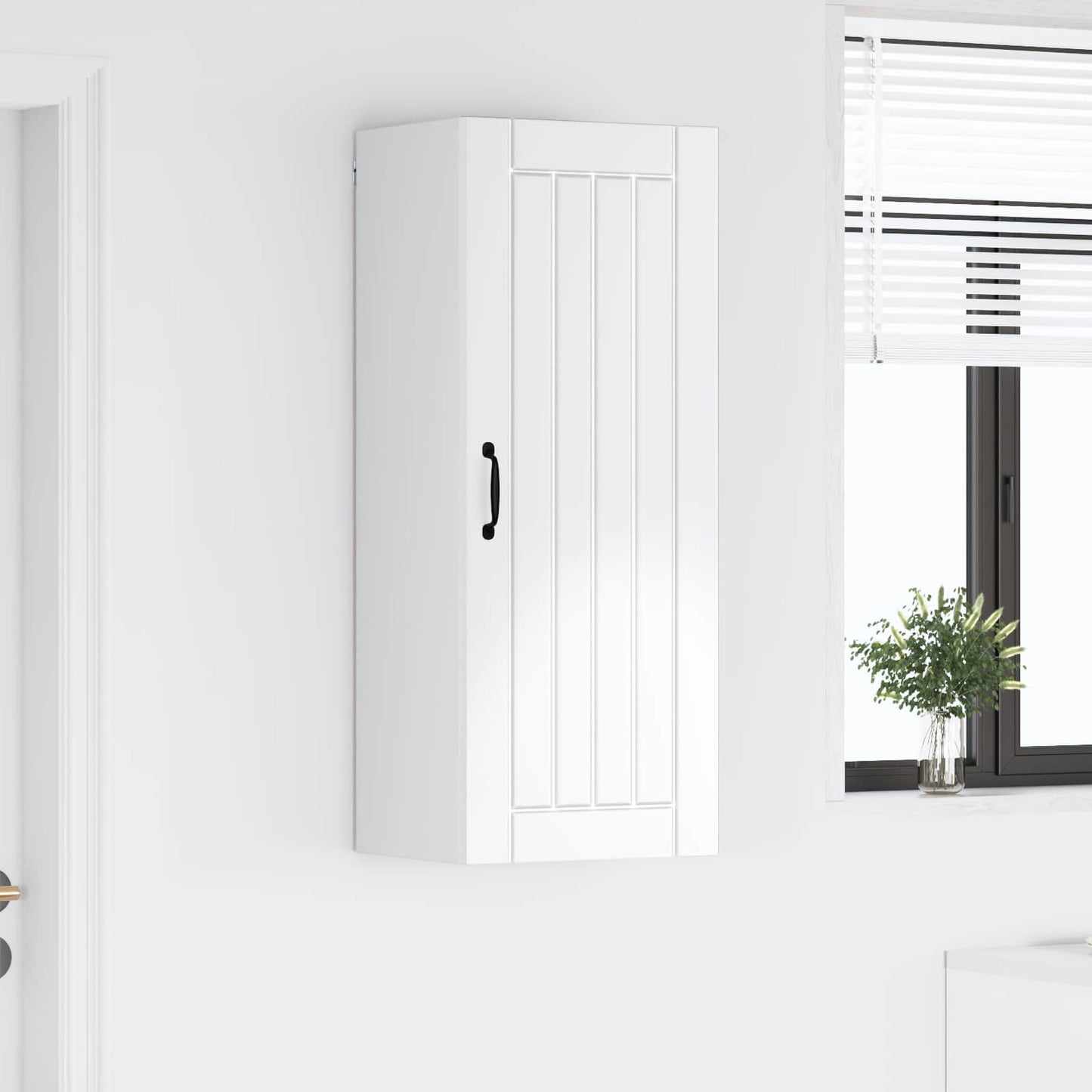 Wall Cabinet LUCCA High Gloss White 40 x 31 x 100 cm