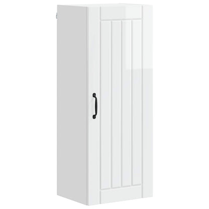 Wall Cabinet LUCCA High Gloss White 40 x 31 x 100 cm