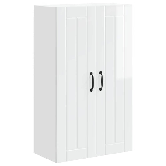 Wall Cabinet LUCCA High Gloss White 60 x 31 x 100 cm
