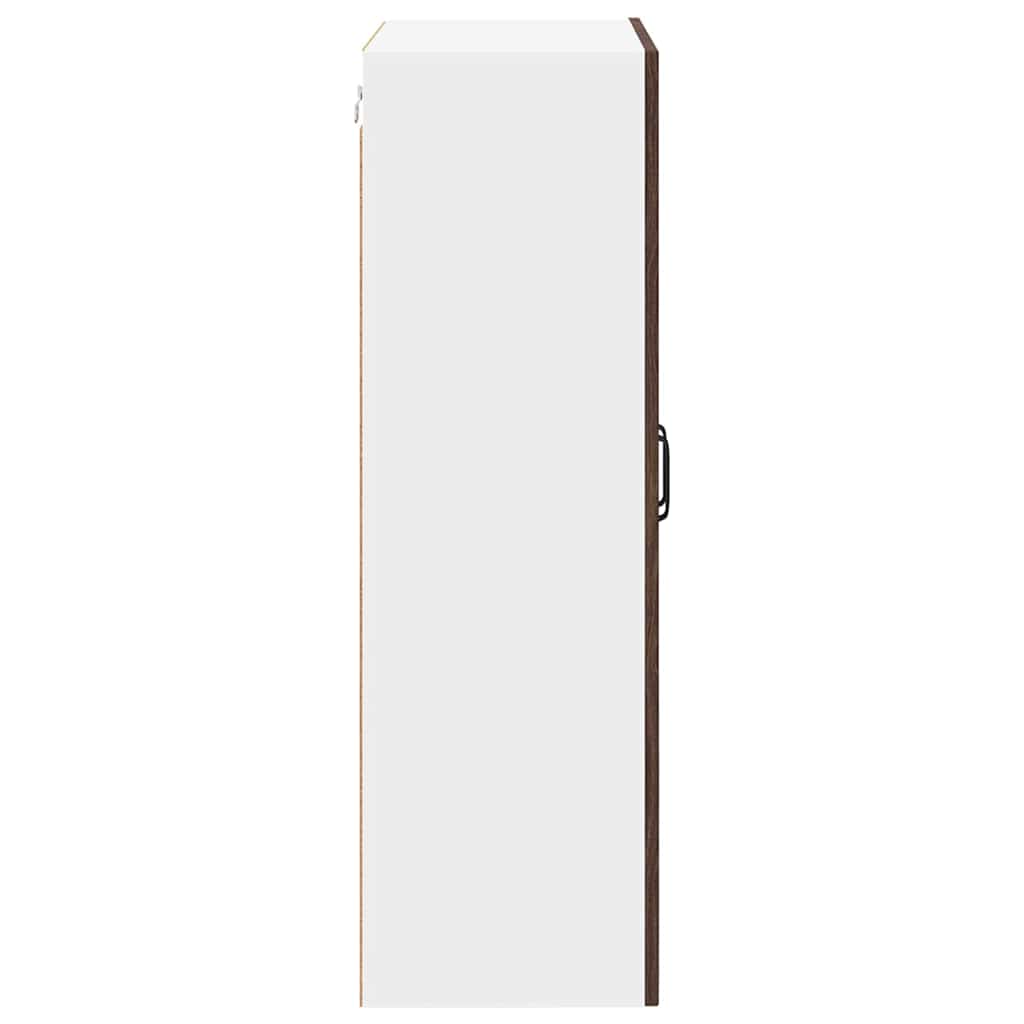 Wall Cabinet LUCCA Brown Oak 60 x 31 x 100 cm Engineered Wood