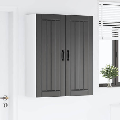 Wall Cabinet LUCCA Black 80 x 31 x 100 cm Engineered Wood