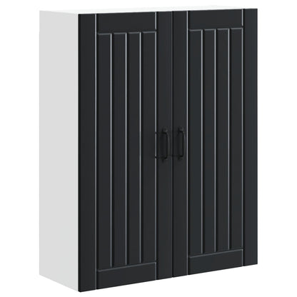 Wall Cabinet LUCCA Black 80 x 31 x 100 cm Engineered Wood