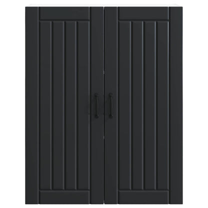 Wall Cabinet LUCCA Black 80 x 31 x 100 cm Engineered Wood