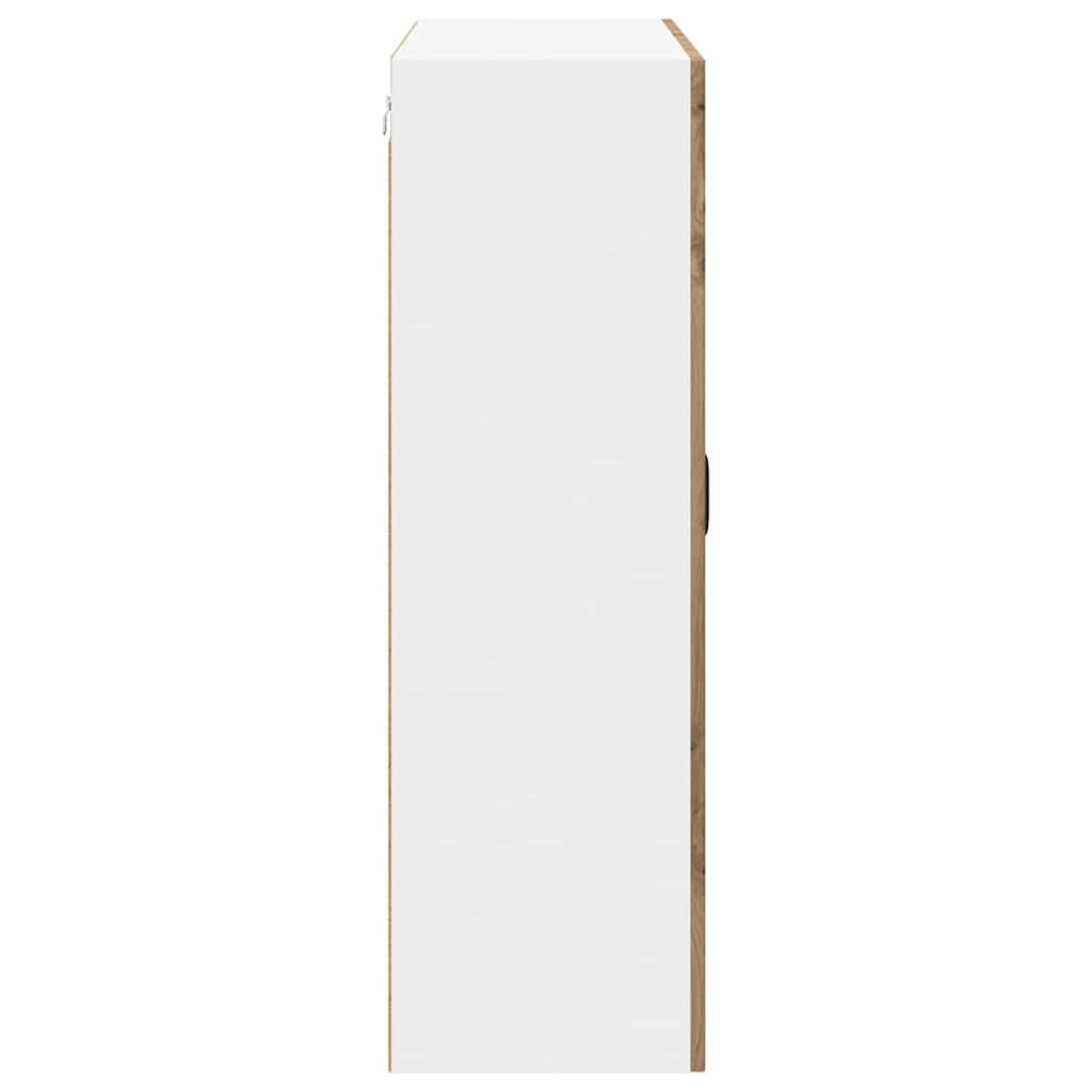 Wall Glass Cabinet LUCCA Artisan Oak 80 x 31 x 100 cm
