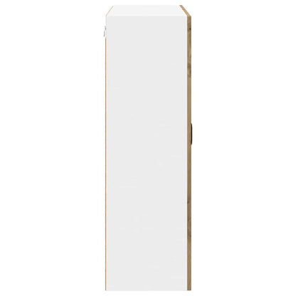 Wall Glass Cabinet LUCCA Artisan Oak 80 x 31 x 100 cm