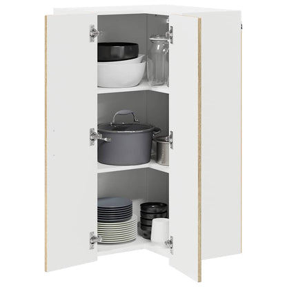 Wall Corner Cabinet LUCCA Sonoma Oak 57 x 57 x 100 cm