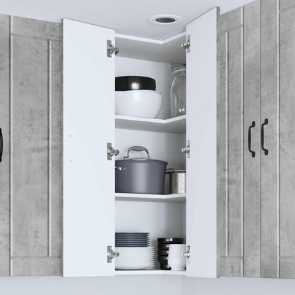 Wall Corner Cabinet LUCCA Concrete Grey 57 x 57 x 100 cm