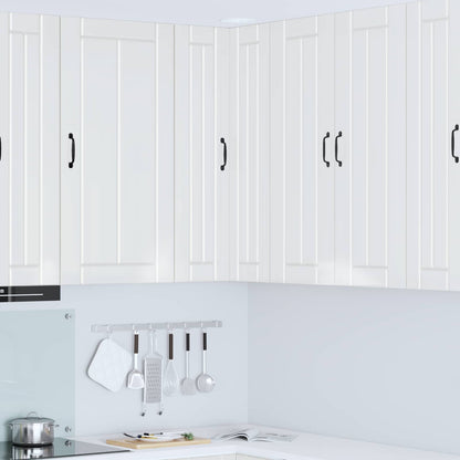 Wall Corner Cabinet LUCCA High Gloss White 57 x 57 x 100 cm