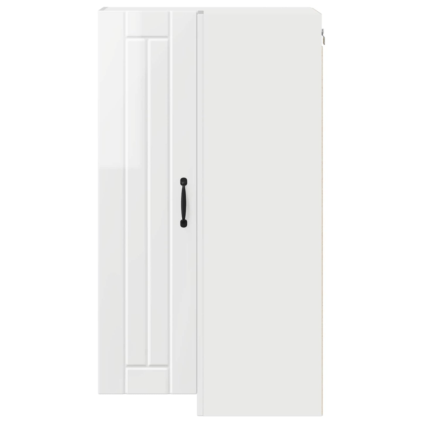Wall Corner Cabinet LUCCA High Gloss White 57 x 57 x 100 cm